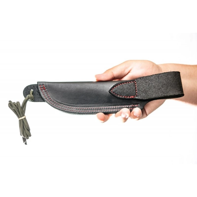 Couteau TOPS Camp Creek Fire Edition Lame Acier CPM S35VN Manche Red/Black G10 Etui Cuir USA TPCPCKFE01 – Image 5