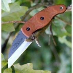 Couteau Tops Knives Little Bugger Lame Acier Carbone 1095 Manche Micarta Etui Kydex Made USA TPLILB01