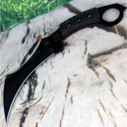 Couteau TOPS Tac Tops Karambit Lame Acier Carbone 1095 Manche Micarta Etui Kydex USA TPTAC01RMT