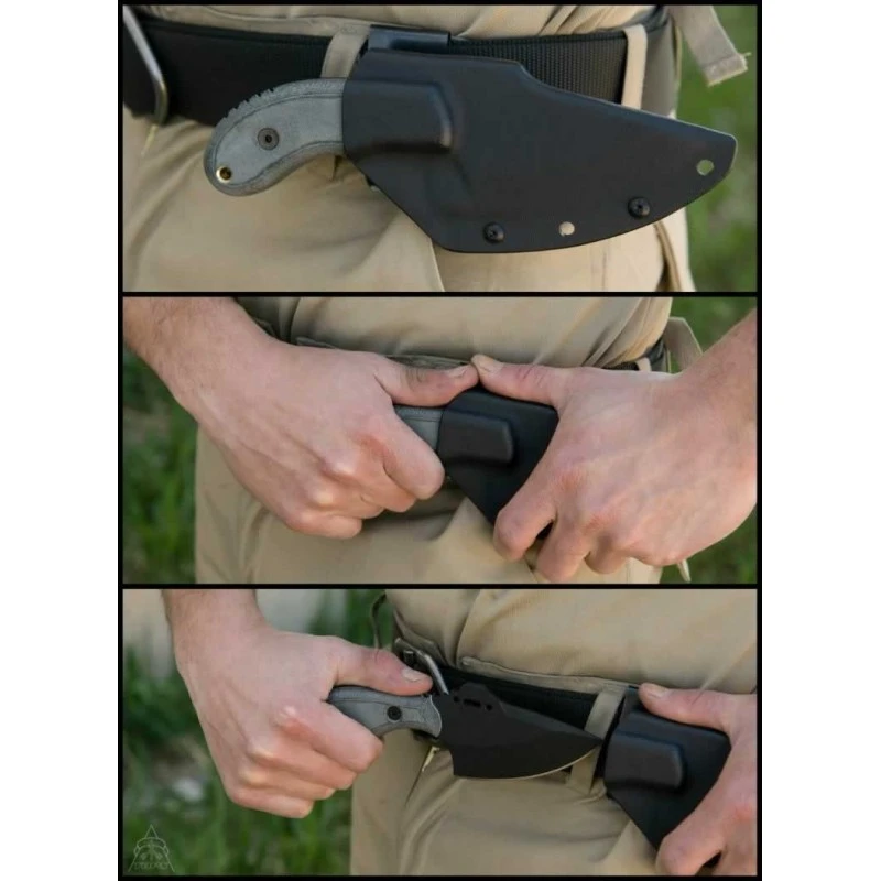 Couteau TOPS Wolf Pup XL Lame Acier Carbone 1095 Manche Micarta Etui Kydex Made In USA TPWP011 – Image 2