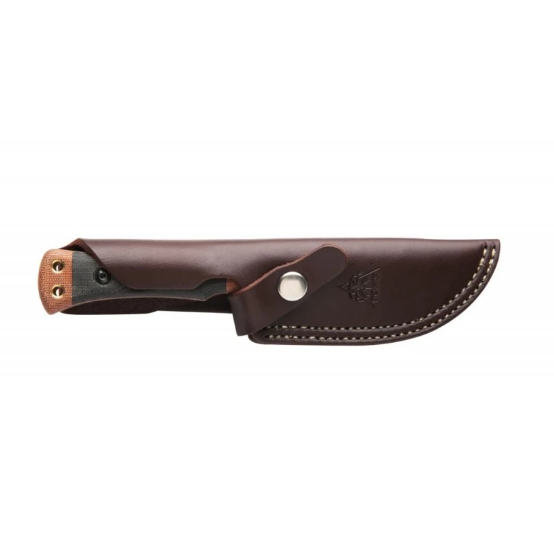 Couteau TOPS Woodcraft Manche Micarta Lame Acier Carbone 1095 Etui Cuir Made USA TPWC01 – Image 3