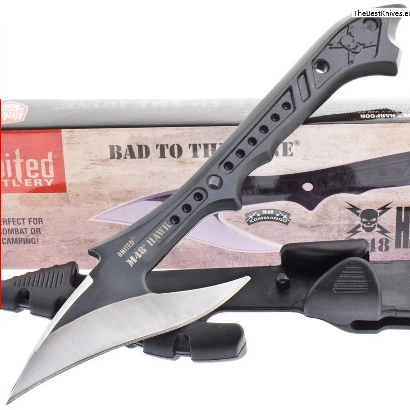 Couteau United M48 Hawk Harpoon Harpon Acier AUS-6 UC2971