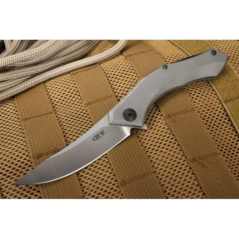 Couteau Zero Tolerance Titanium Persian Sinkevich Acier CPM-20CV Manche Titane Made USA ZT0460TI