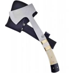 FCW026SB Hache Frost Cutlery Manche Os Lame Acier Inox Etui Nylon