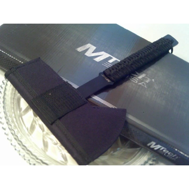 Hache Tomahawk Mtech Axe Black Handle Acier 440 Manche Para Corde Etui Nylon MTAXE8B – Image 5