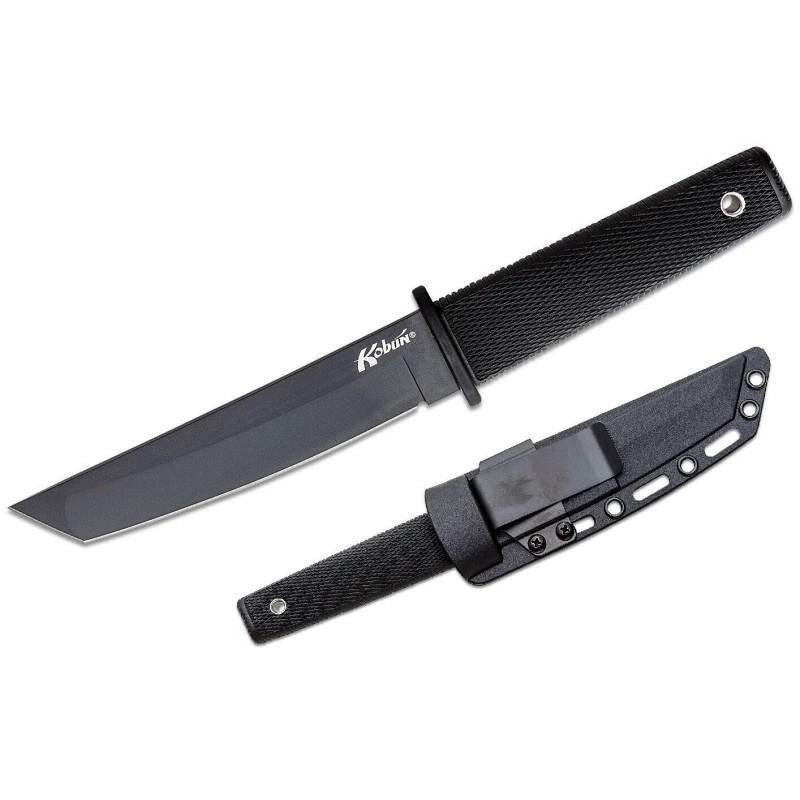 Katana Cold Steel Kobun Black Lame Tanto AUS-8 Black Manche Kray-Ex Etui Secure-Ex CS17TBKBK – Image 5