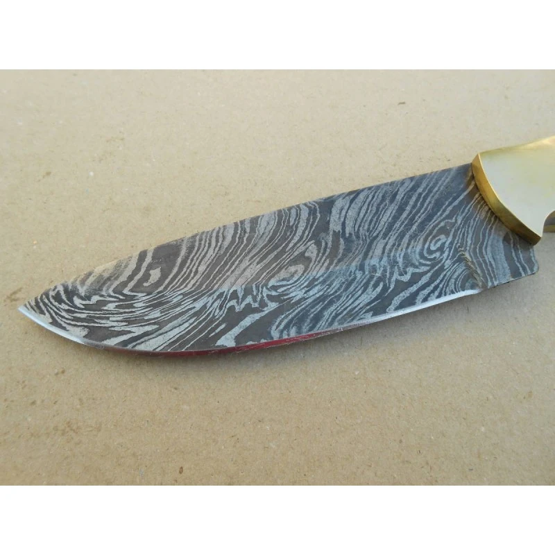 Lame A Customiser Damas 256 Couches Drop Point Garde En Laiton BL134D – Image 2