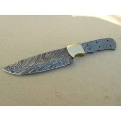 Lame A Customiser Damas 256 Couches Drop Point Garde En Laiton BL134D