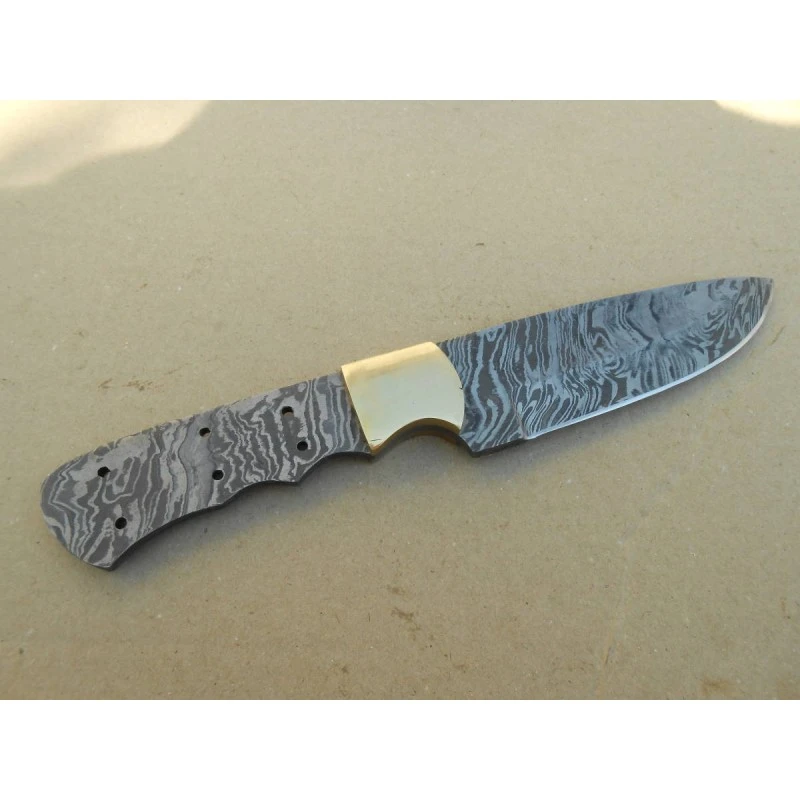 Lame A Customiser Damas 256 Couches Drop Point Garde En Laiton BL134D – Image 4