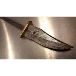 Lame Damas à Customiser Selon Vos Désirs Bowie Skinner Acier Damas 256 Couches Garde Laiton BL036