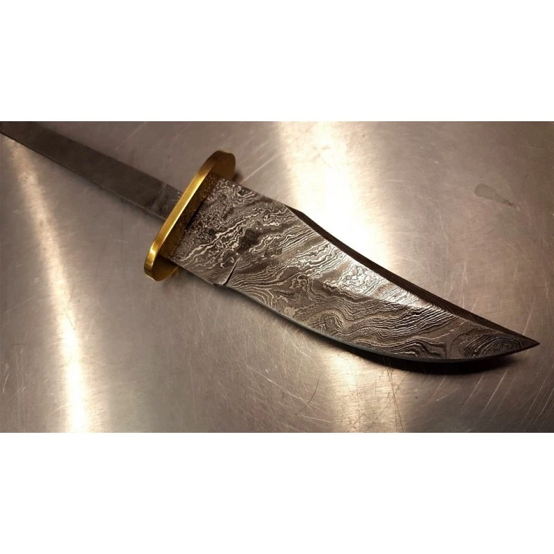 Lame Damas à Customiser Selon Vos Désirs Bowie Skinner Acier Damas 256 Couches Garde Laiton BL036