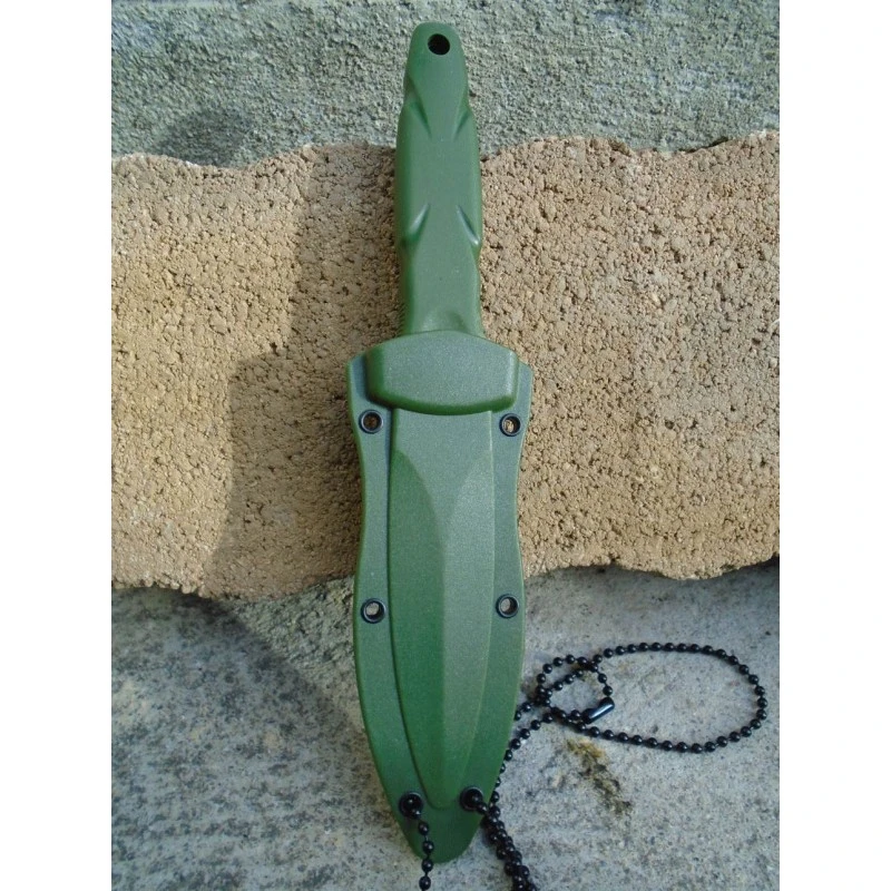 Lot De 2 Couteau De Botte Dague Smith&Wesson HRT OD Green Manche Abs Lame Acier Inox Etui SWP1189664
