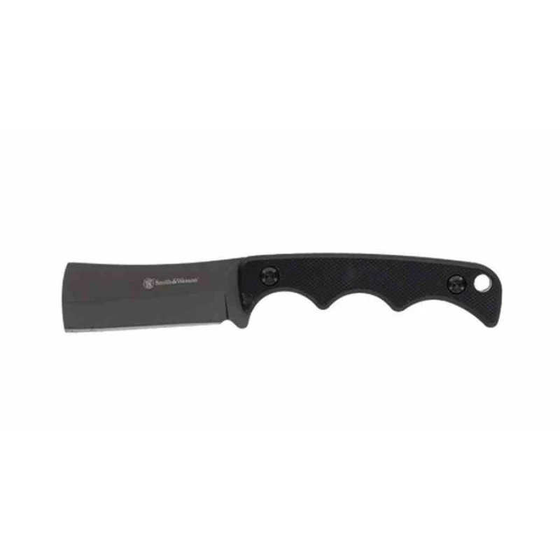 Lot De 2 Couteau De Cou Neck Smith&Wesson H.R.T. Cleaver Lame Acier 8Cr13MoV Etui Nylon SW1193153 – Image 3