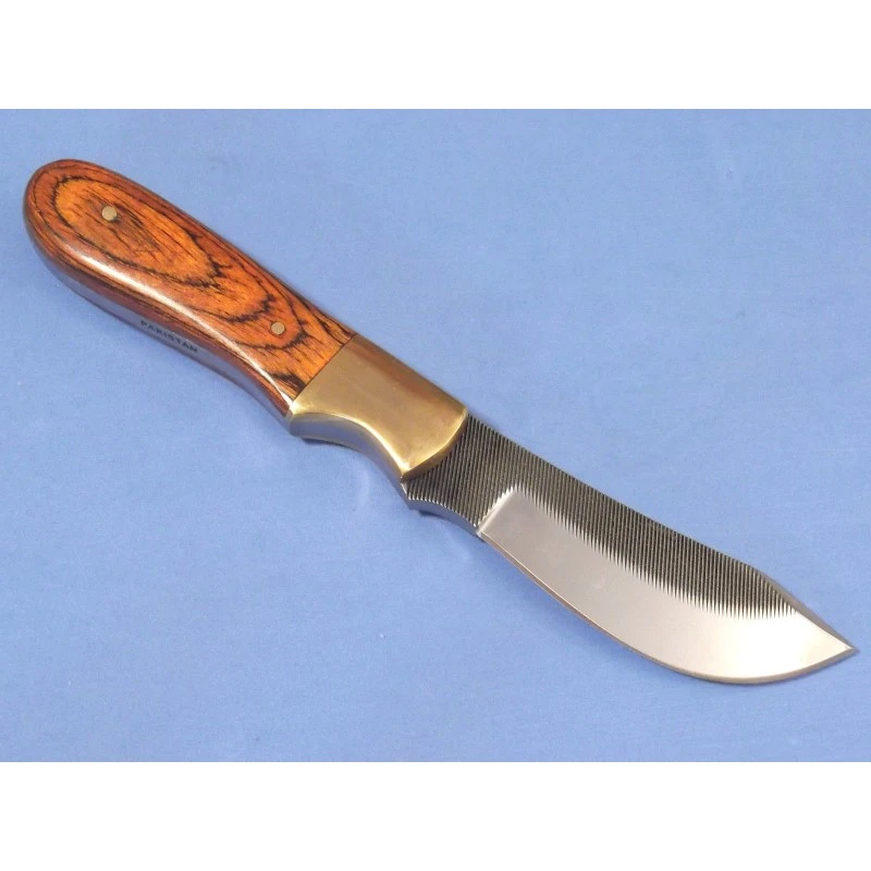 Lot De 2 Couteau Fabrication Artisanale Avec Une Lime Manche Bois Etui Cuir SM0025 – Image 3