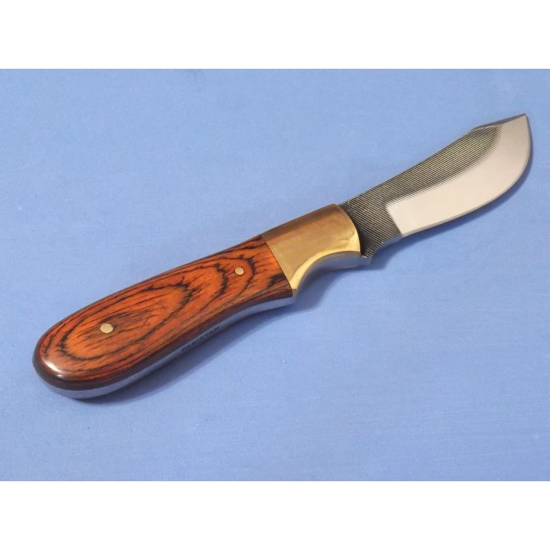 Lot De 2 Couteau Fabrication Artisanale Avec Une Lime Manche Bois Etui Cuir SM0025 – Image 4