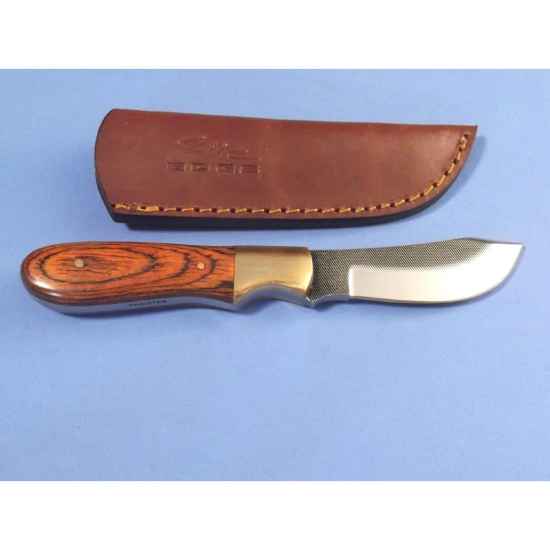 Lot De 2 Couteau Fabrication Artisanale Avec Une Lime Manche Bois Etui Cuir SM0025 – Image 6