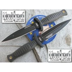 Lot De 2 Couteaux Dagues Tactical United Cutlery Combat Commander Boot Knife Acier AUS-8 UC2657