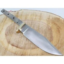 Lot De 2 Lames A Customiser Acier Carbone/Inox Garde Laiton BL120