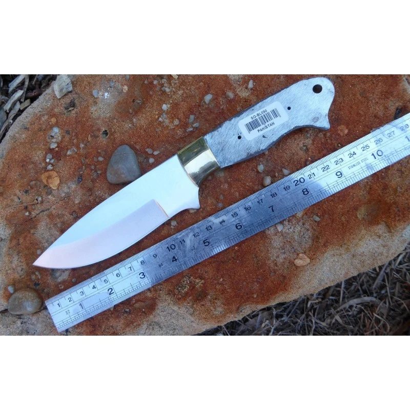 Lot De 2 Lames A Customiser Acier Inox Manche A Customiser Garde Laiton BL090