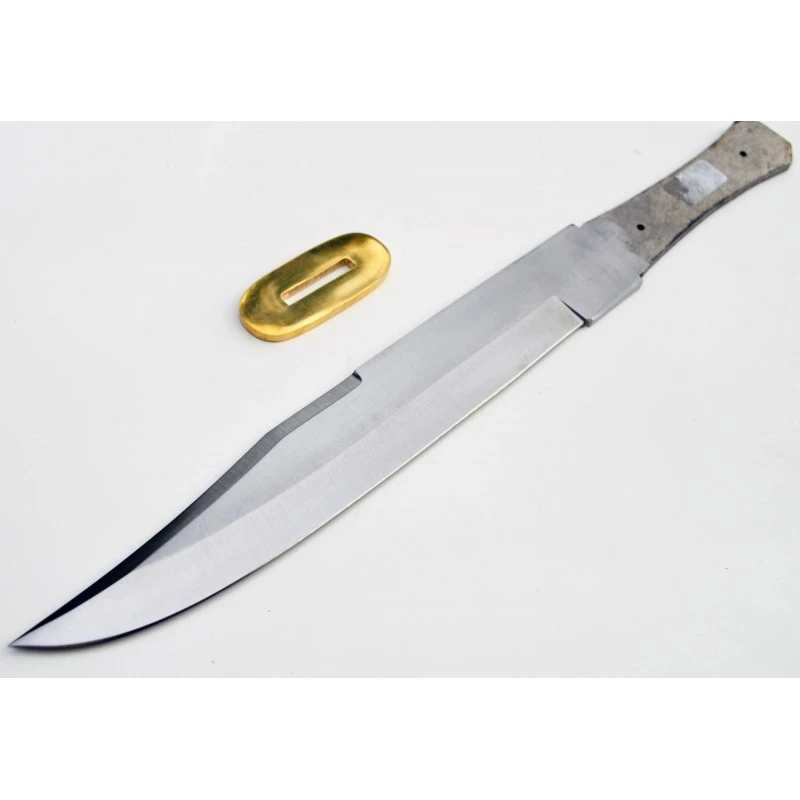 Lot De 2 Lames A Customiser Acier Inox Manche A Customiser Garde Laiton BL7717 – Image 2