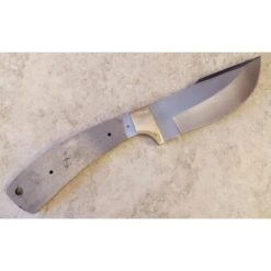 Lot De 2 Lames à Customiser Selon Vos Désirs Bowie Skinner Acier Carbone/Inox Garde Laiton BL091