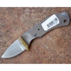 Lot De 2 Lames à Customiser Skinner Lame Acier Inox Garde Laiton BL087