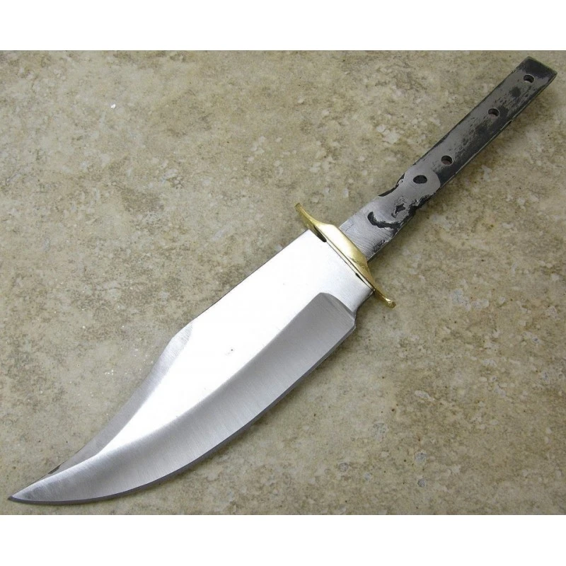 Lot De 2 Lames De Couteau Ă Customiser Trailing Point Acier Carbone BL099