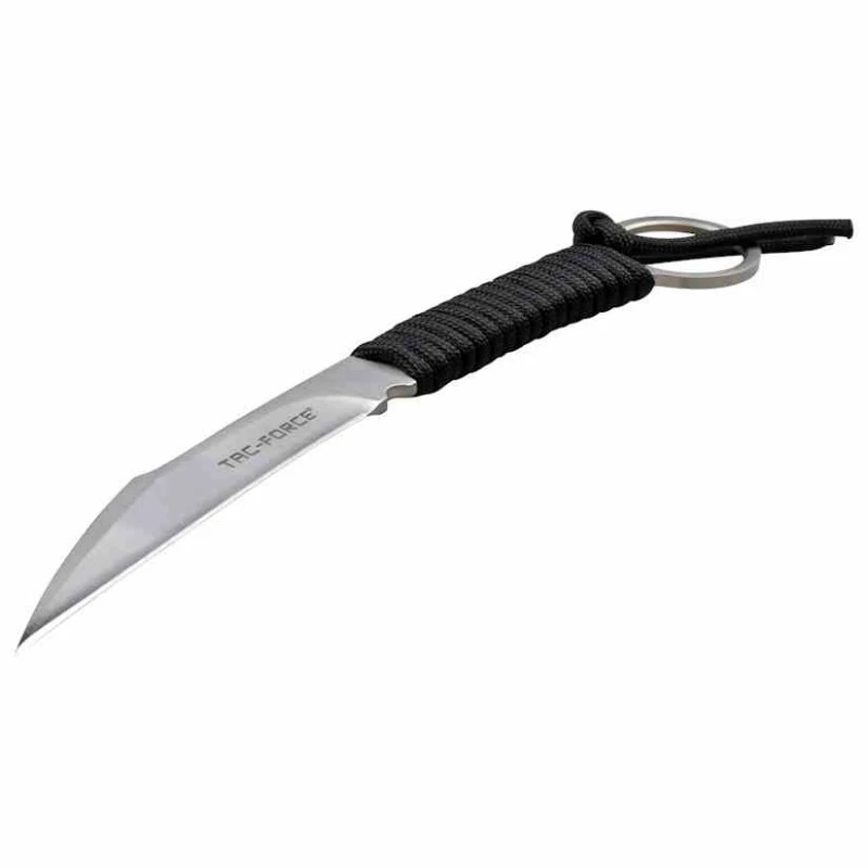 Lot De 3 Couteau Griffe Tac Force Karambit Krav Maga Lame Acier 3CR13 Manche Corde Etui Nylon TFFIX022BK – Image 6