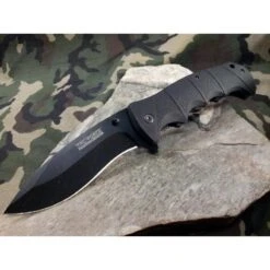 Lot De 3 Couteaux Tactical Tac Force A/O Lame Acier Carbone/Inox Manche Abs TF924BP