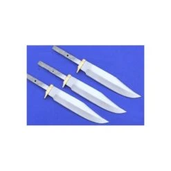LOT DE 3 LAME DE COUTEAU A CUSTOMISER - FIXE - Bl001 LOT DE 3