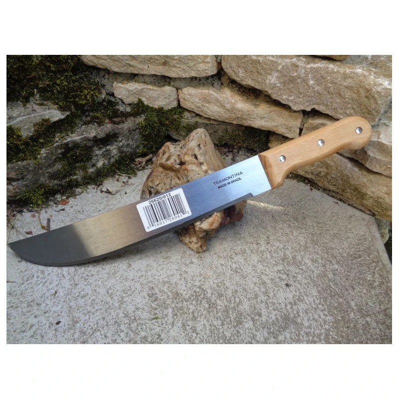 Lot De 3 Machette 12 Inch Acier Carbone 1055 Manche Bois Made Brazil Machette TRAMONTINA TT20012 – Image 4
