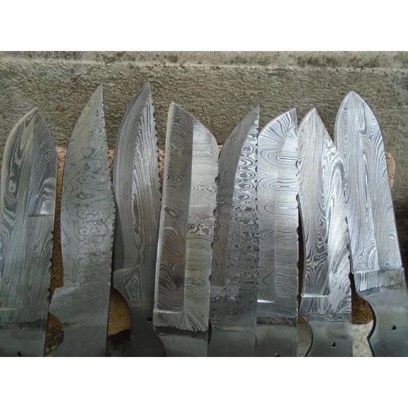 Lot De 8 Lames Damas 256 Couches à Customiser Lames Seules A Monter Les Manches Fabric Artisanale – Image 2