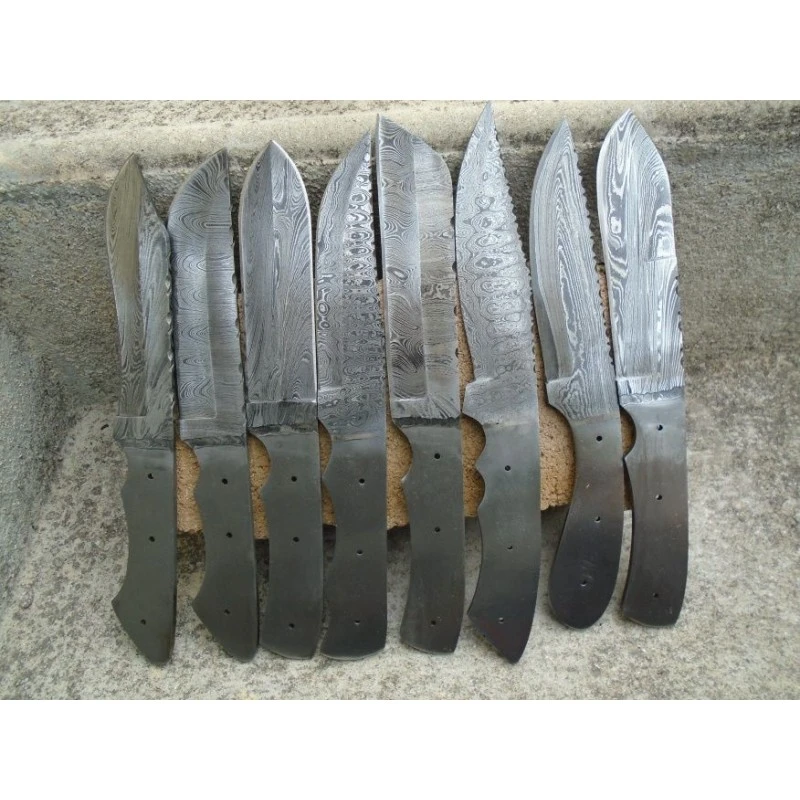 Lot De 8 Lames Damas 256 Couches à Customiser Lames Seules A Monter Les Manches Fabric Artisanale – Image 3