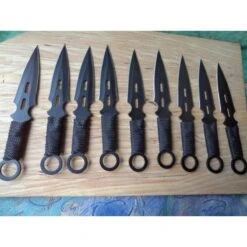 Lot De 9 Couteaux De Lancer De Ninja Mi185