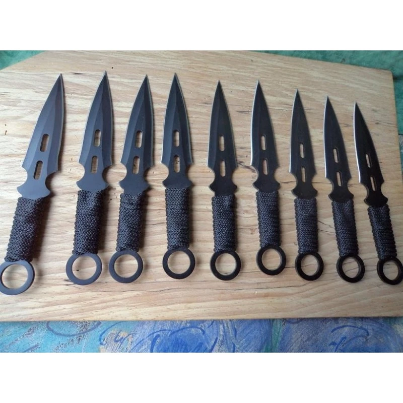Lot De 9 Couteaux De Lancer De Ninja Mi185