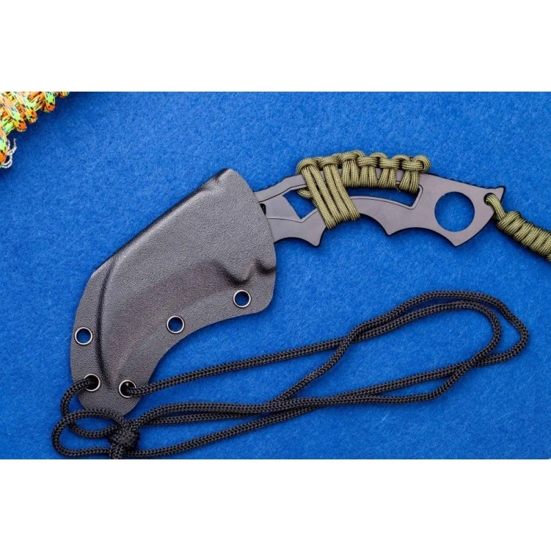 Lot De Couteaux 2 Karambit Mtech Modified Karambit Acier 440 Manche Paracorde Etui Kydex MT2020T – Image 3