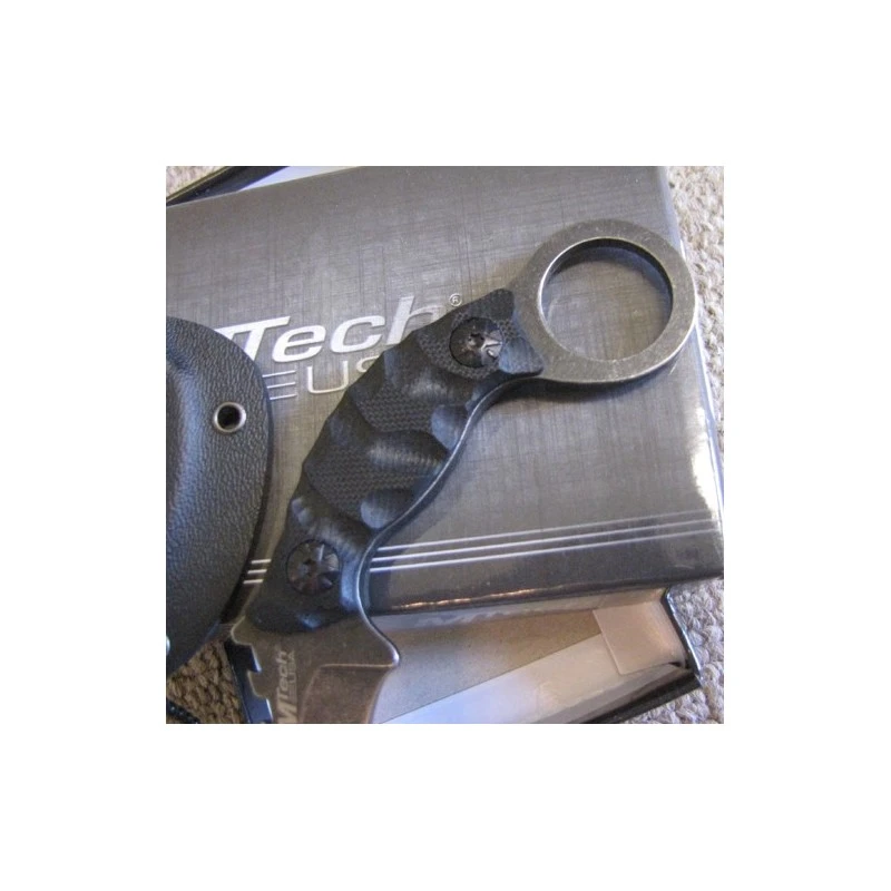 LOT DE COUTEAUX - 3 Couteau De Cou Karambit Mtech Lame Acier 440 Manche G-10 Etui Kydex MT2033 – Image 3