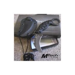 LOT DE COUTEAUX - 3 Couteau De Cou Karambit Mtech Lame Acier 440 Manche G-10 Etui Kydex MT2033