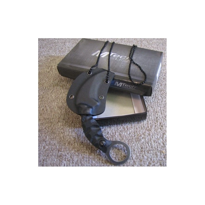 LOT DE COUTEAUX - 3 Couteau De Cou Karambit Mtech Lame Acier 440 Manche G-10 Etui Kydex MT2033 – Image 4