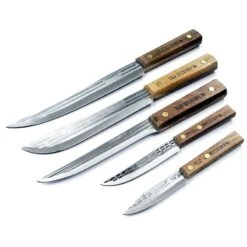 Lot De Couteaux - 5 Couteaux Buschraft De Camp Acier Carbone Made In USA OH705