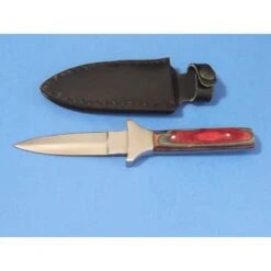 Lot De Couteaux De Botte 3 Dagues Lame Acier Inox Manche Bois PA7822