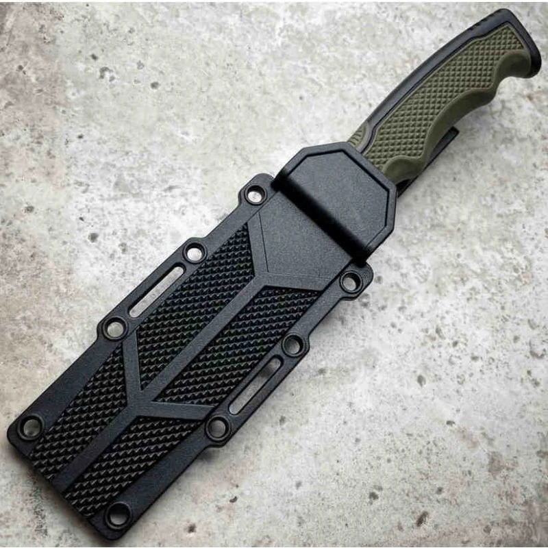 Lot Of 3 Couteau De Survie S-TEC Lame Acier Inox Scie Manche Abs Etui ABS STT22190BK