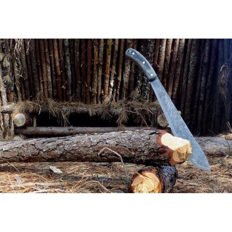 Machette ESEE Expat Darien Machete Acier Carbone 1075 Manche Micarta Etui Canvas El Salvador ESDARIEN – Image 4