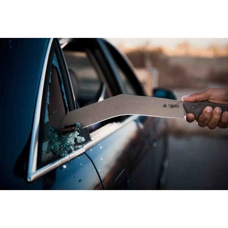 Machette Kukri TOPS Knives The Bestia Lame Acier Carbone 1095 Manche Micarta Etui Kydex USA TPTBST01 – Image 2