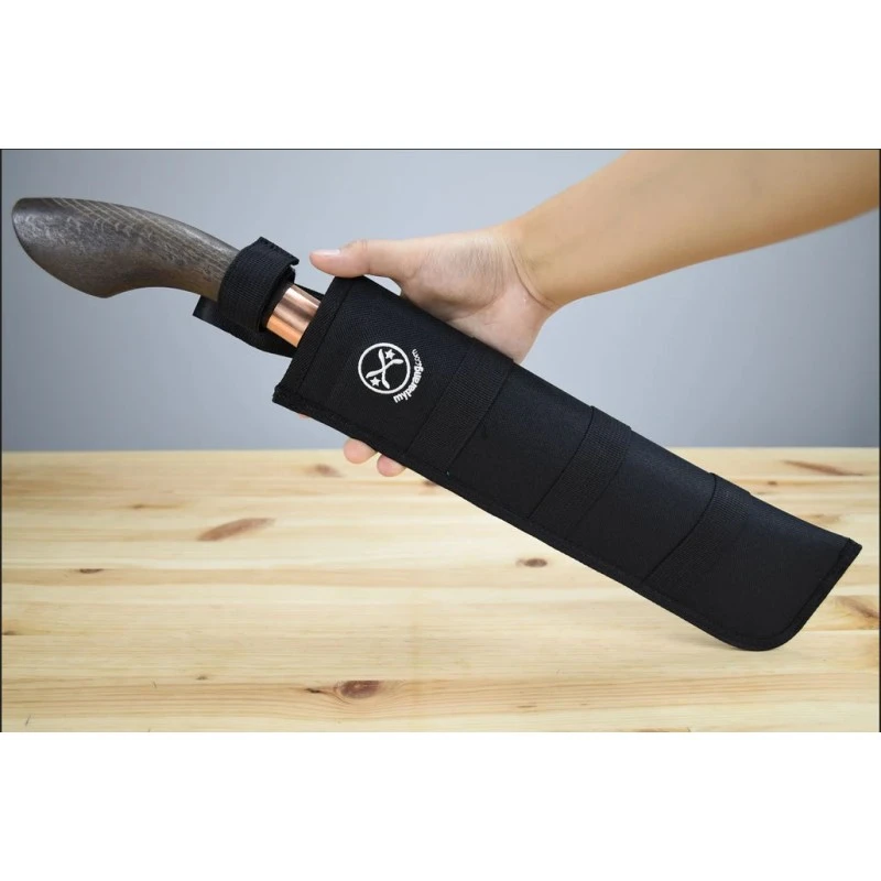 Machette My Parang Bentong 12" Carbone 5160 Manche Bois Etui Nylon Made In Malaysia MYPBNTG12 – Image 3