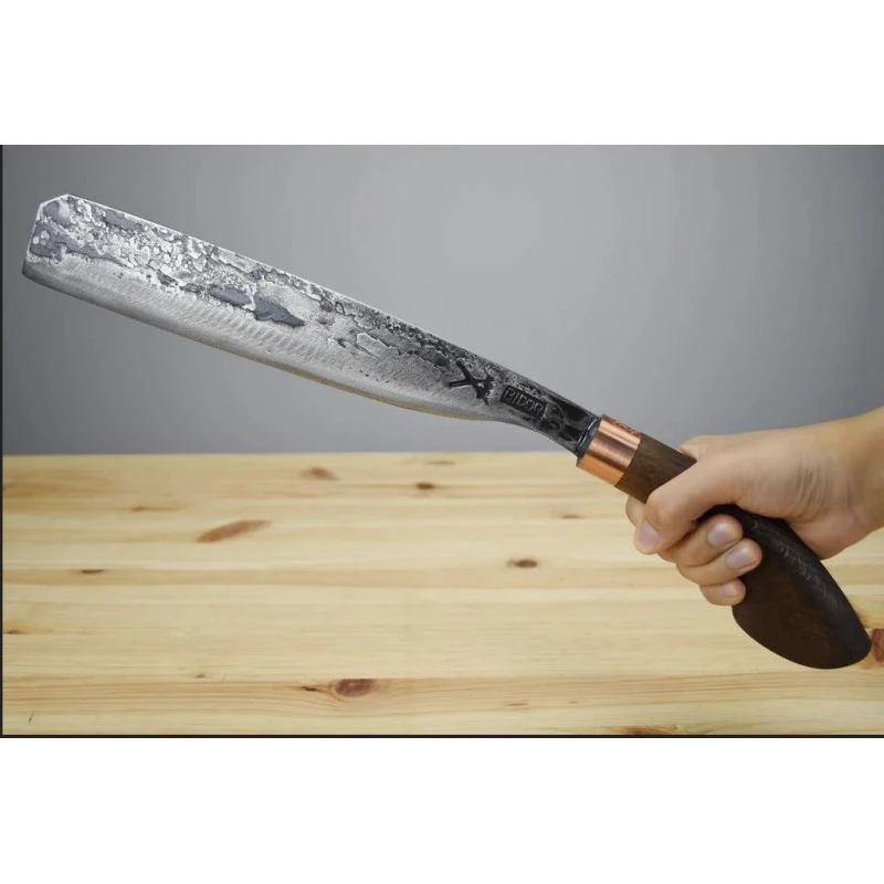 Machette My Parang Bentong 12" Carbone 5160 Manche Bois Etui Nylon Made In Malaysia MYPBNTG12 – Image 5