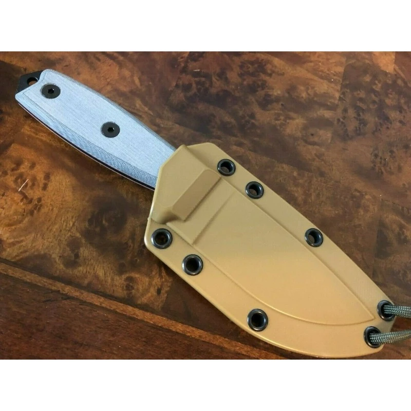 RC3S Couteau Esee Model 3 Lame Acier Carbone 1095 Serr Manche Micarta Made USA