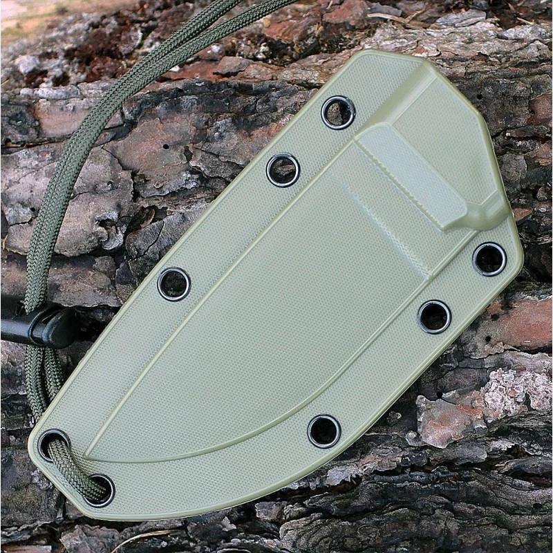 RC3PDT Couteau De Survie Esee Model 3 Standard Edge Desert Tan Acier 1095 Etui Kydex Made In USA – Image 4