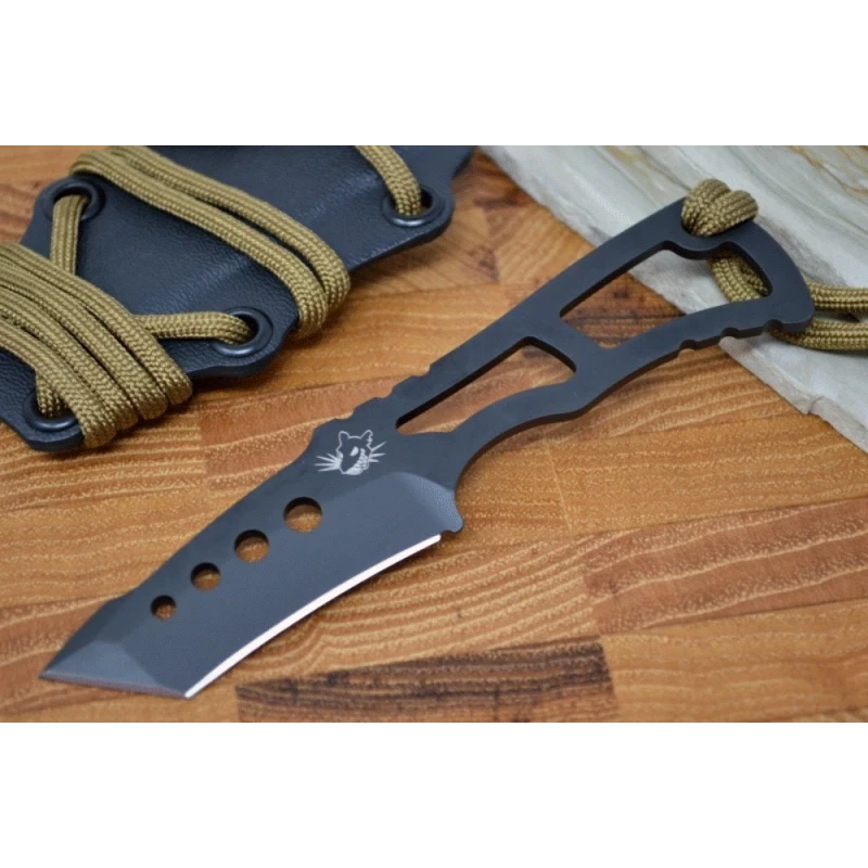 SG20717 Southern Grind Vermin Tanto Black 8670M Carbon Blade Kydex Sheath Made USA – Image 3