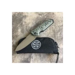 SIG36218 Couteau SIG SAUER EX-02 Manche Green G10 Lame Acier 154CM Linerlock Clip
